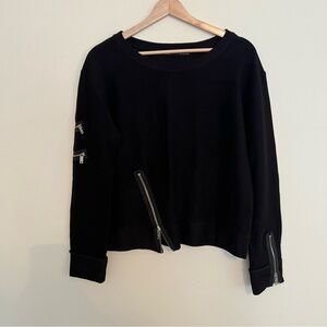 Zara Crewneck Zipper Sweatshirt